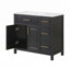 Meuble-lavabo élégant avec lavabo, deux portes, trois tiroirs et fabrication en bois massif durable pour un rangement efficace-536580030
