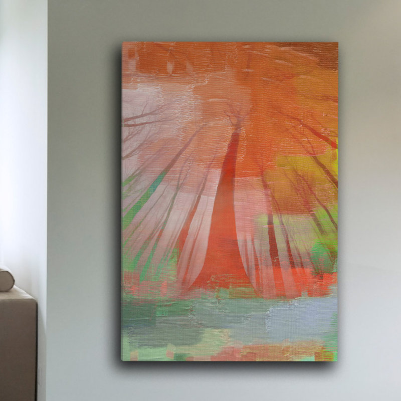 «Majestic Tree Trunks» par Parvez Taj, reproduction d'art sur toile tendue, H 18 po x l 12 po x P 1,5 po