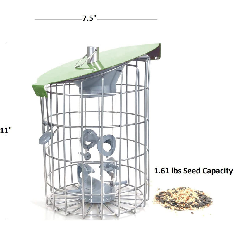 Metal Hanging Hopper Bird Feeder
