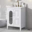 Armoire de meuble-lavabo avec deux tiroirs et porte-1340968953