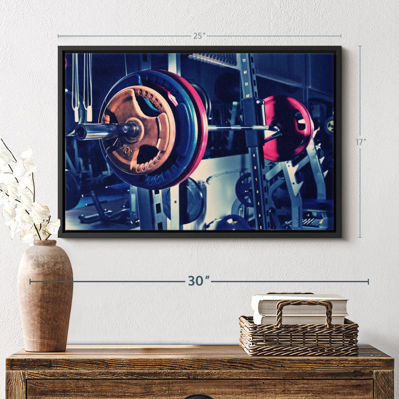 «Gym Barbell Wall Art», H 17 po x l 25 po