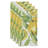 Citrea Collection Polyester Floral Square Napkin