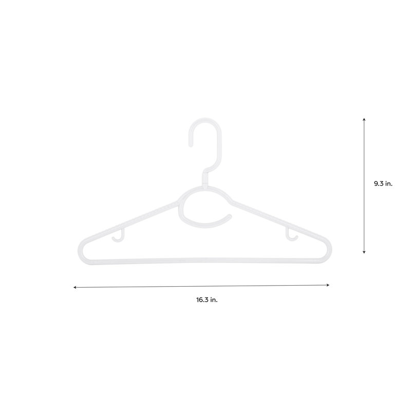 Laundry 360 Swivel Neck Hanger for Dress/Shirt/Sweater, White