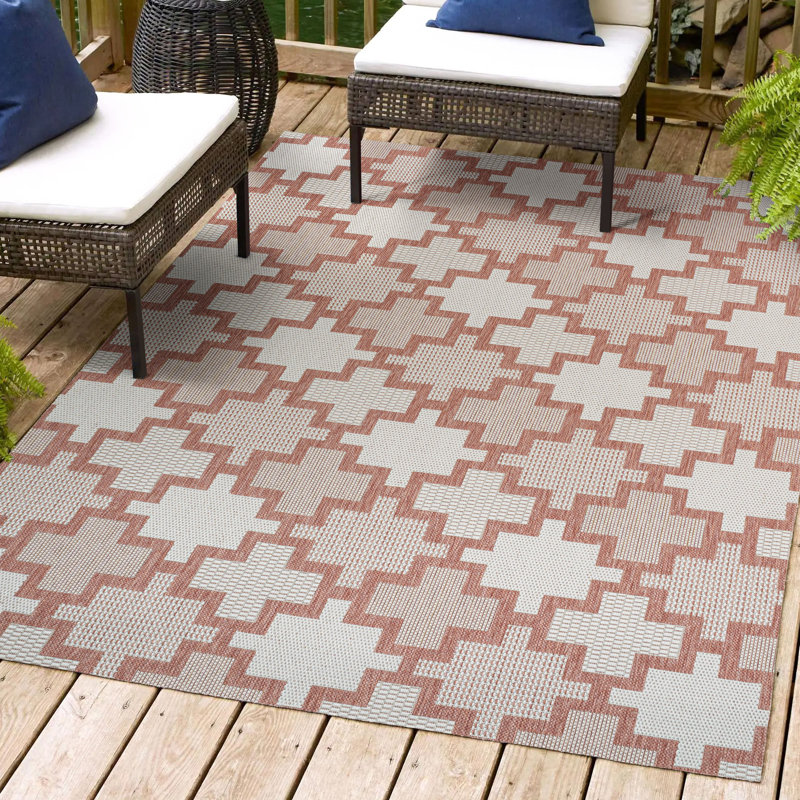 Tapis d'intérieur / extérieur Kaliee, Rectangle 4pi x 6 pi