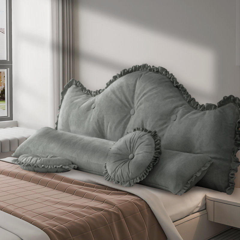 Novelty Cushion, Grey, 66cm H x 140cm W