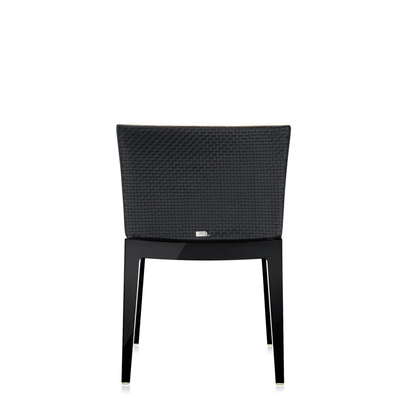 Mademoiselle Armchair, Black, Raffia Fabric Woven Fabric