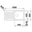 Lantos 100 x 50cm Inset Kitchen Sink