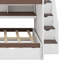 Lit escalier compact avec lit gigogne et tablettes intégrées, DEL-2023917493