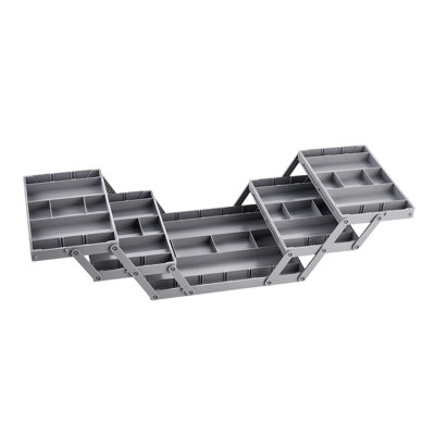 Gray foldable drawer organizer
