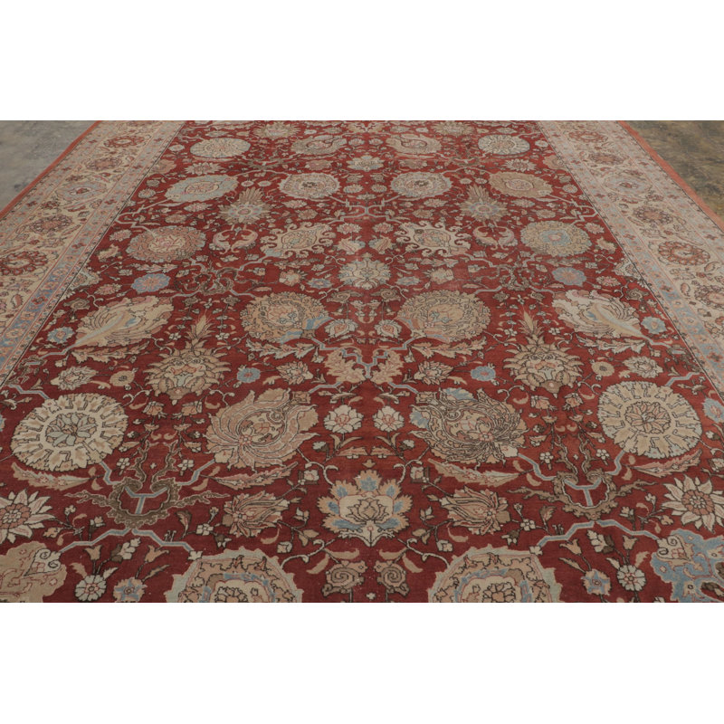 Antique One-of-a-Kind 12'5" x 19'2" Hand Knotted Area Rug