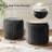 Burchard 19” Modern Storage Ottoman with Swivel Base and No Assembly Needed-511174667