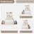 Twin XL LED Bed – Boucle Upholstery, Bookcase Headboard-1566313569-1566313568