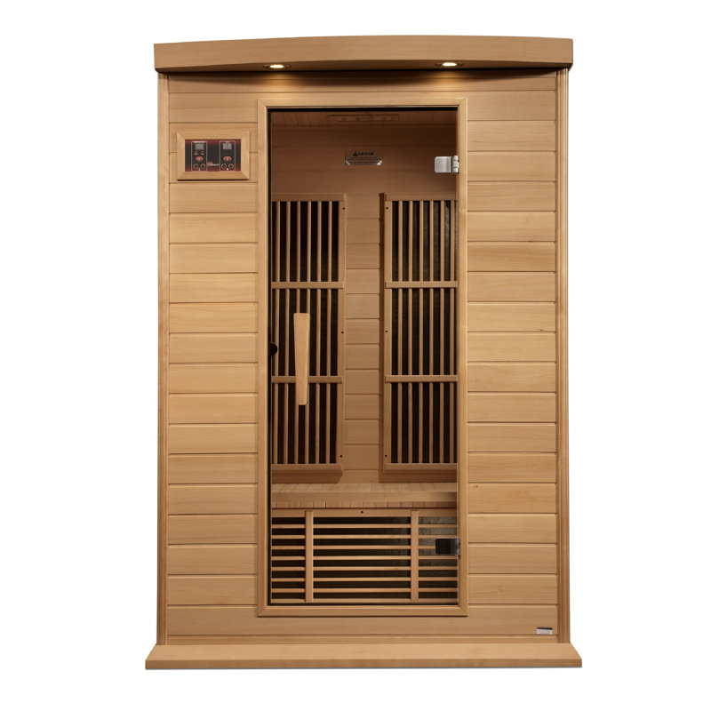 Dynamic Saunas Toulouse 2-Person Low EMF FAR Infrared Sauna in Canadian Hemlock