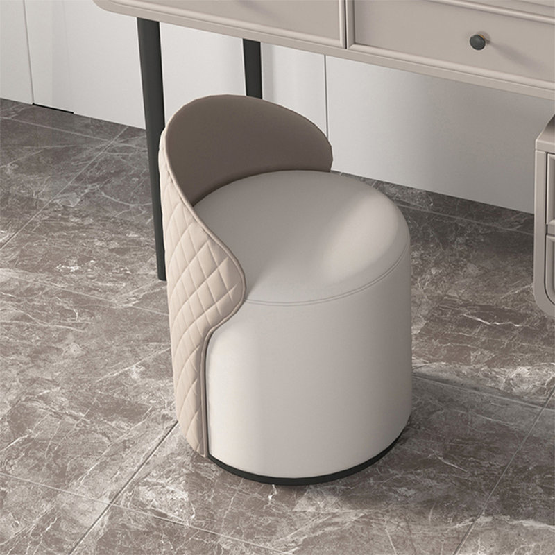 Coiffeuse avec miroir lumineux, 4 tiroirs, 1 chaise