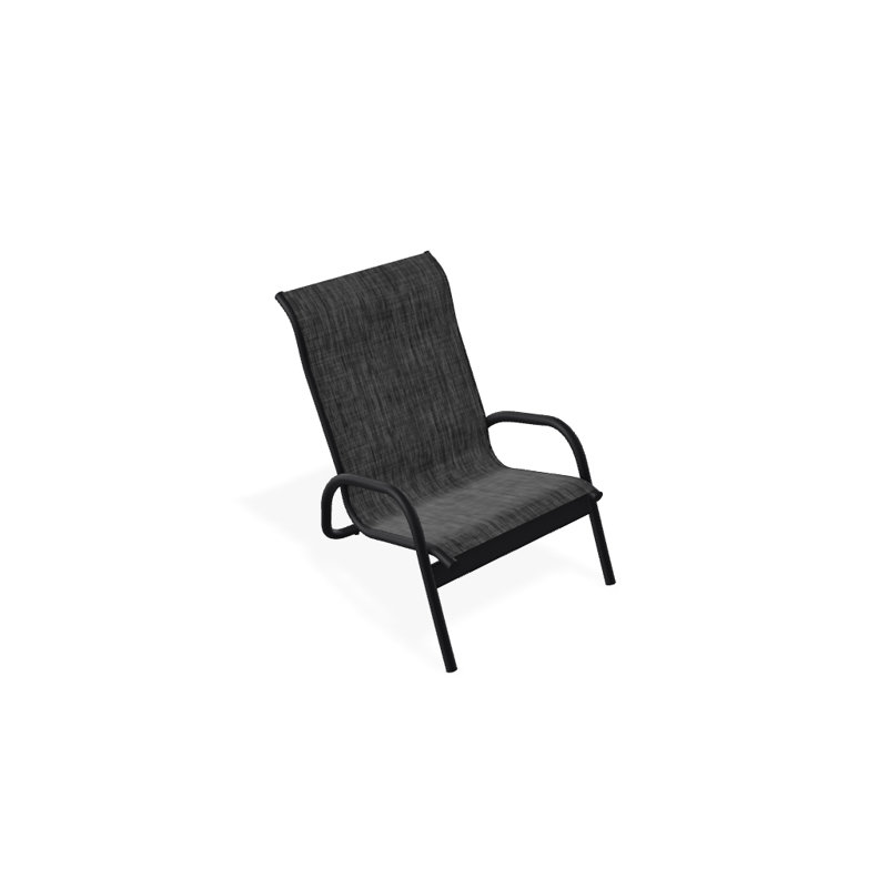 Gardenella Patio Chair, Black, Augustine Shadow