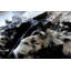 Tapis noir en cuir de vache Charline