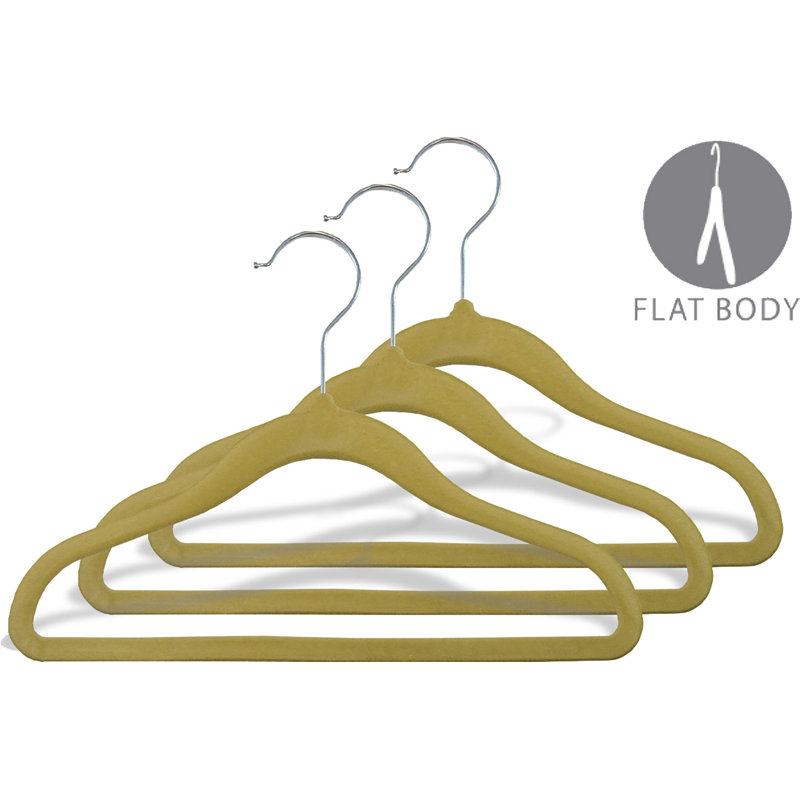 Cintre pour enfant Slimline pour robe / chandail / chandail, Brun clair, 50
