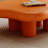 48.5" Cloud Shape Modern Coffee Table with Irregular Edge Top and 4 Round Legs, Minimalist Accent Table for Living Room-100140306