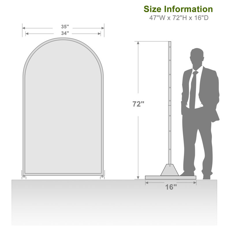 Arch Outdoor Metal Privacy Screen, White