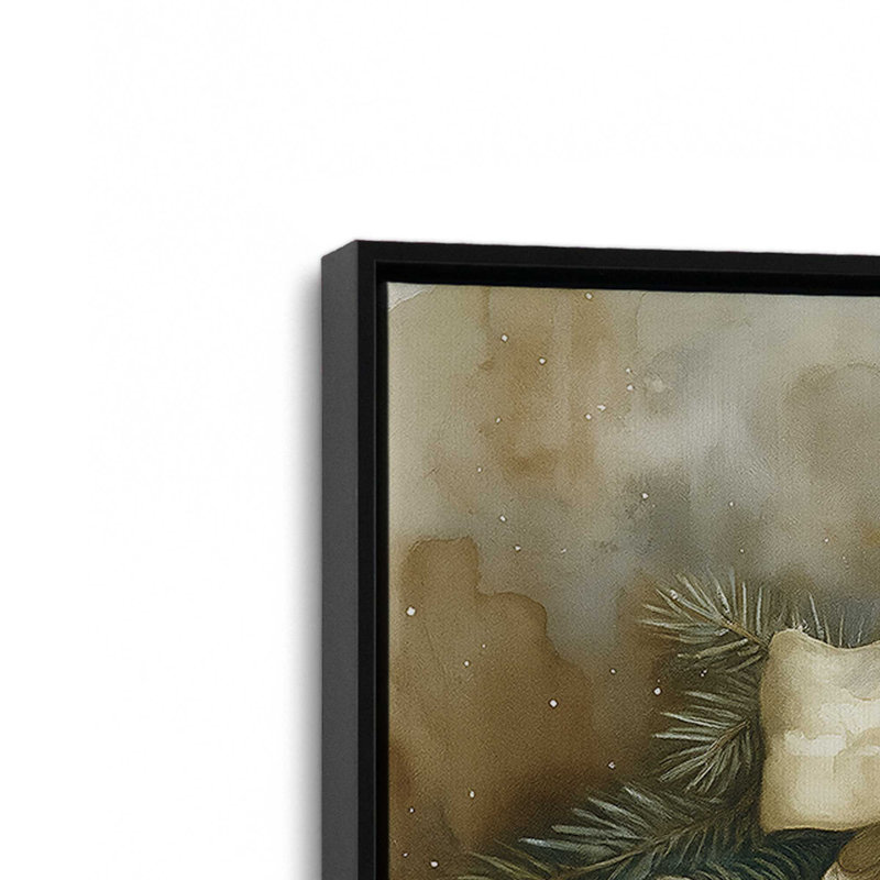 Golden Carol, reproduction d'art sur toile, H 12,75 po x l 18,75 po, Noir satiné