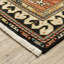 Tapis brun / noir en laine tissé à la machine Markcus-636425554