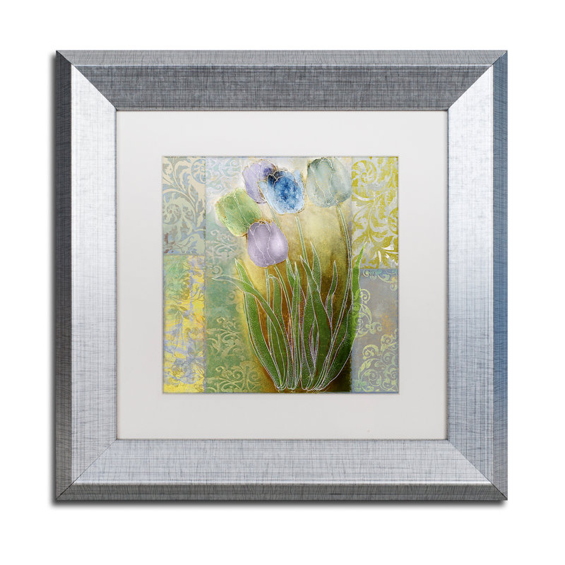 Emily II Nature and Floral Canvas Art with Silver Frame