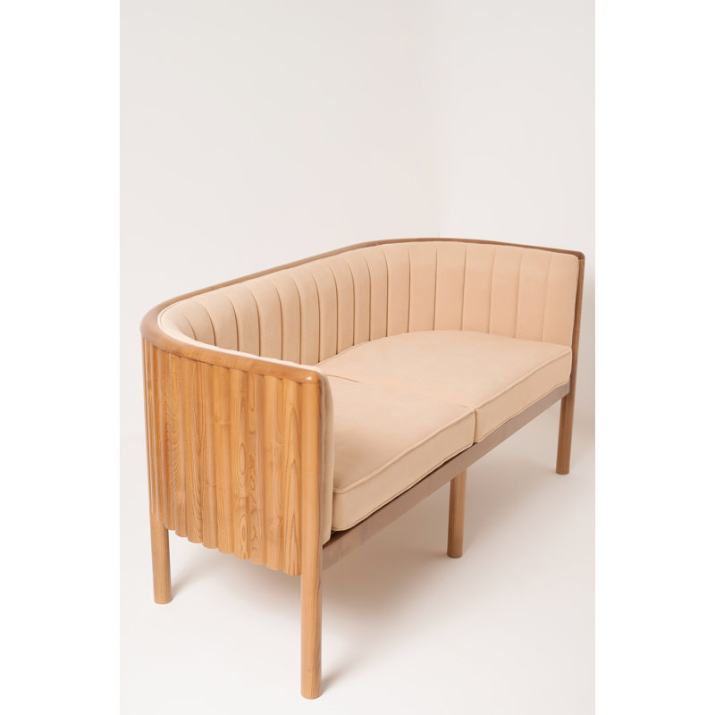 Alton Loveseat, Brown, Beige