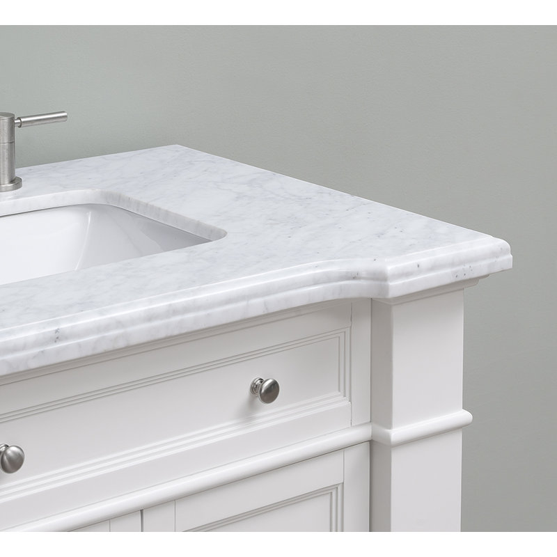 Claridge 72" Double Bathroom Vanity Set, White