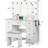 Avignon 9 drawer dressing table with lights