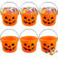 6 seaux de citrouille d'Halloween