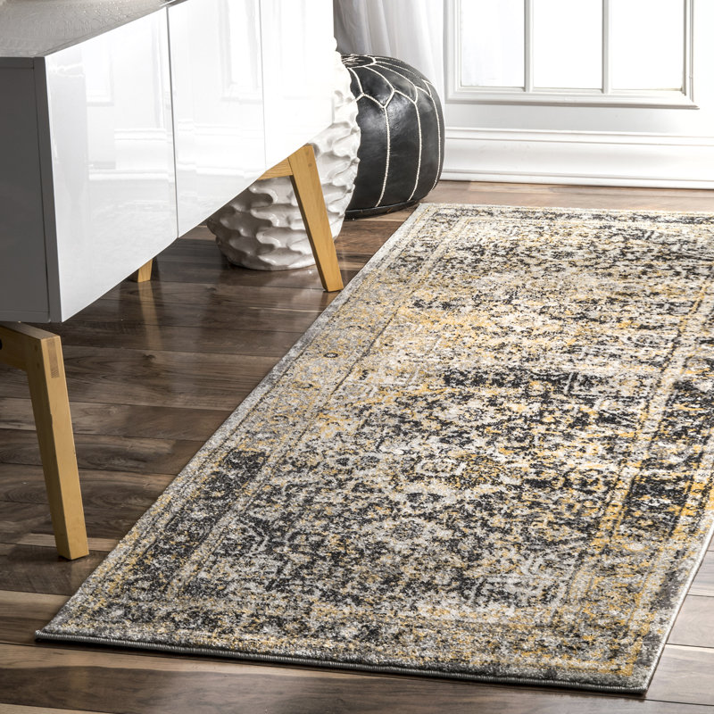 Dolezal Gold Area Rug, Runner 2'8" x 8'