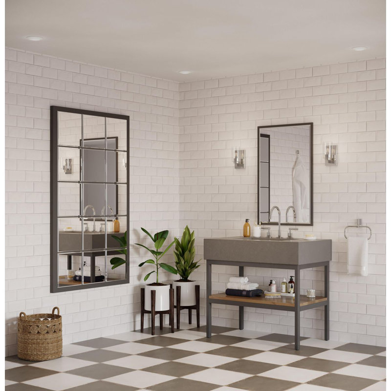 Éclairage pour meuble-lavabo moderne 1 lumière, Noir
