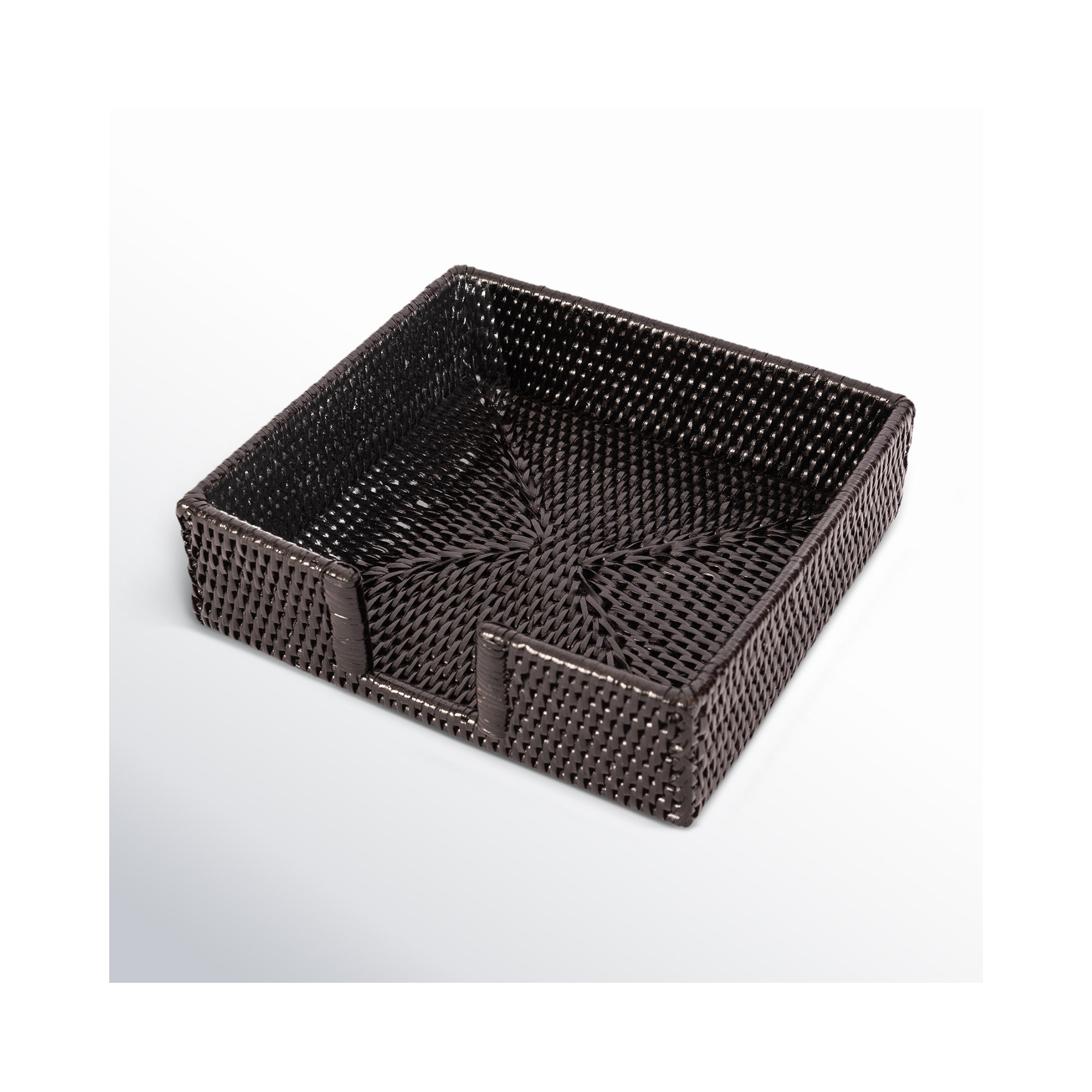 Camden Luncheon with Cutout Napkin Holder, Tudor Black