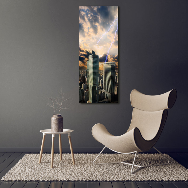 Storm Over Warsaw - Wrapped Canvas Print