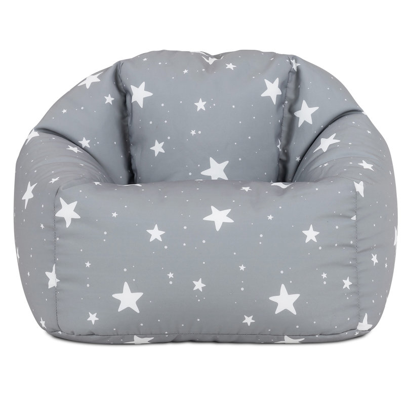 Kids Starry Skies Print Classic Bean Bag, Grey