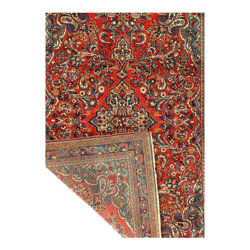 Tapis rouille 4 pi 11 po x 3 pi 4 po One-of-a-Kind Mehr