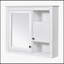 Armoire de salle de bain murale polyvalente avec plusieurs tablettes et miroir