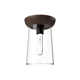 Tabitha Single Light Glass Flush Mount