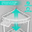 Freestanding Stainless Steel Shower Caddy-1494024298