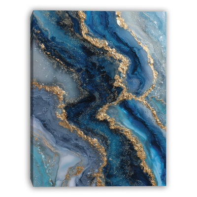 «Ocean Quartz Drift», reproduction d'art sur toile tendue