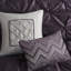 Édredon pour très grand lit 7 pièces - literie élégante couleur prune avec taies décoratives assorties, coussins décoratifs, jupe de lit magnifique garniture lavable à la machine-129988514-129988515