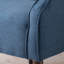 Baignoire chic en tissu bleu marine, assise confortable, assise relaxante en pieds de bouleau et structure en bois-1166734704