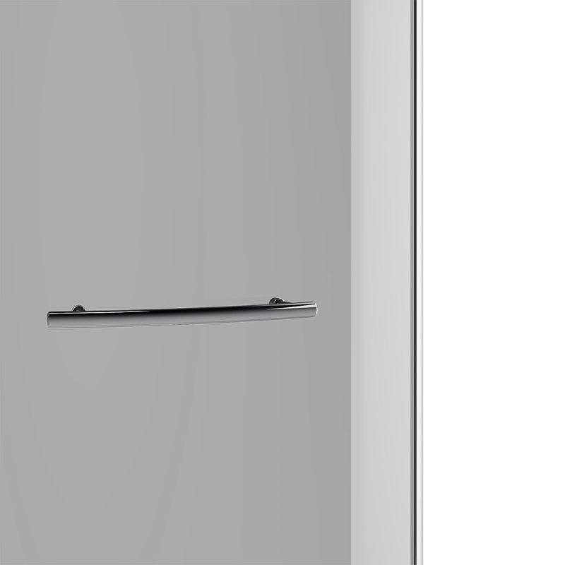 Cabine de douche encadrée à droite / à l'extérieur 34 "H 79,25" H, Chrome