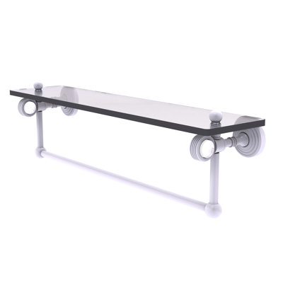 Jarrell 1 Piece Glass Bracket Shelf
