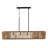 6 - Light Brown/Black Kitchen Island Pendant