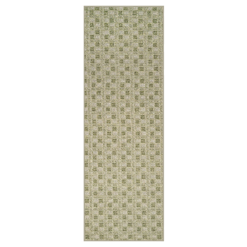 Tapis abstrait abstrait d'intérieur / extérieur de couleur commerciale, vert, 10 pi x 11 pi, adapté aux animaux de compagnie et aux enfants. Fabriqué aux États-Unis, rectangulaire, tapis idéal pour les enfants, animaux de compagnie, événement, mar