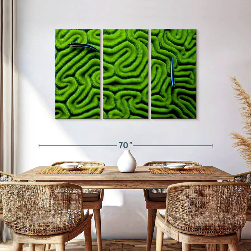 Corail vert Brampt, H 36 po x l 57 po
