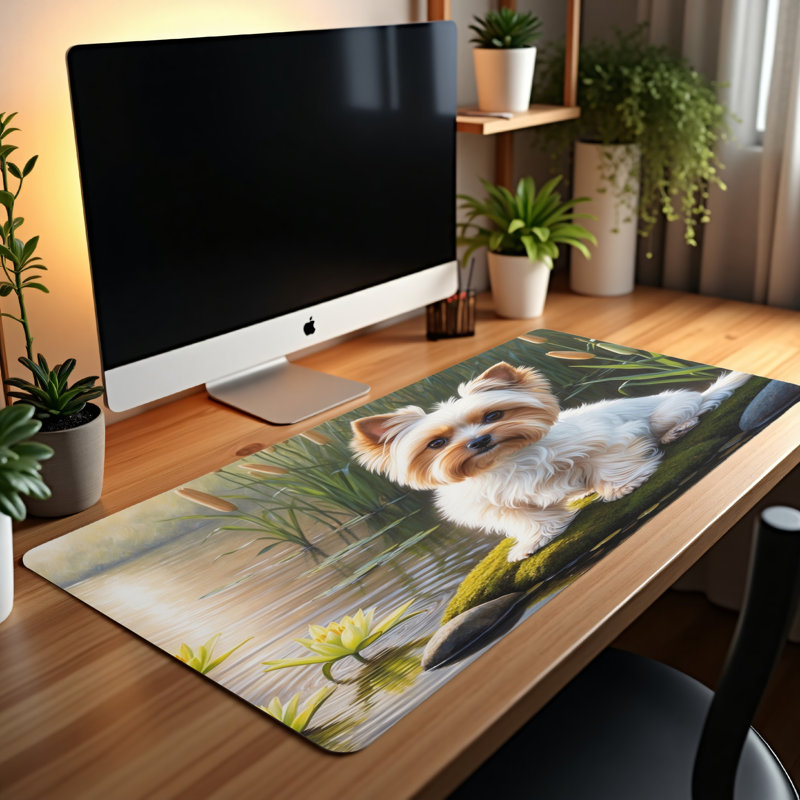 Polyester Desk Pad, 14.4x12.1