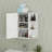 Wall-Mounted Bathroom Cabinet With Mirror, 6 Open And 3 Adjustable Shelves For Versatile Storage And Modern Aesthetic