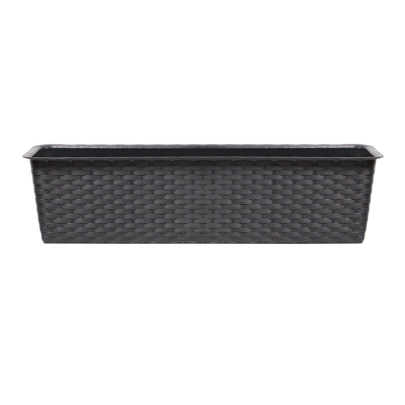 Glenford Planter, Brown, 17cm H x 80cm W x 17cm D